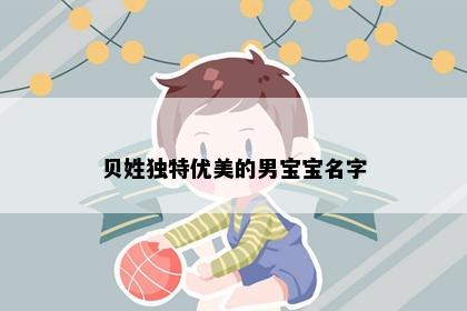 贝姓独特优美的男宝宝名字
